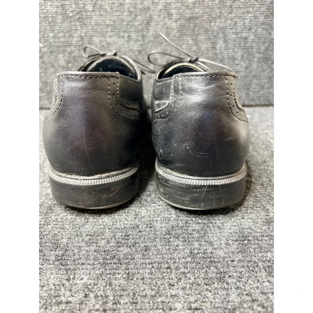 New Balance American Classics Black Leather Wingtip Oxford Shoes Mens 10 D USA